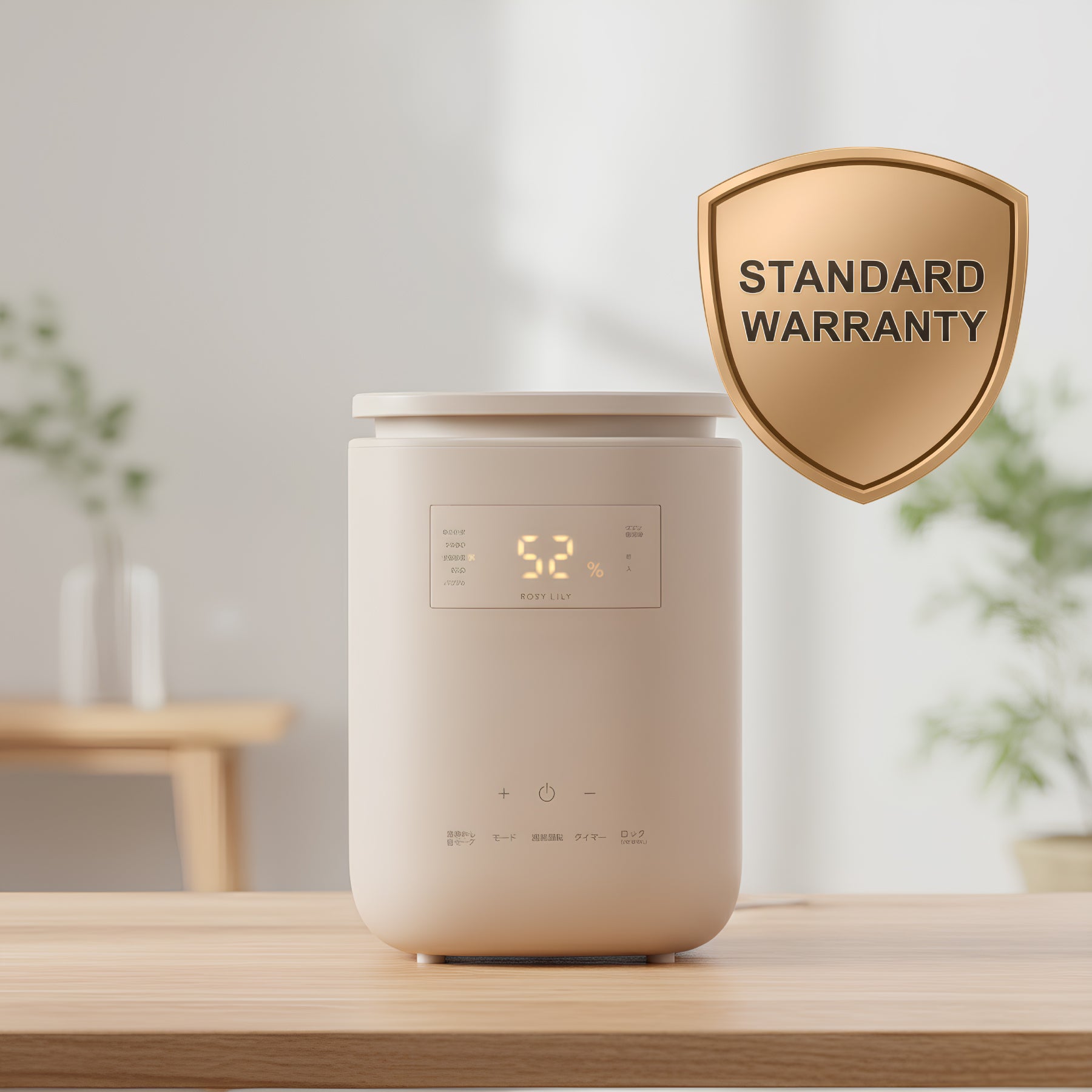 ROSY LILY スチーム加湿器 3L EH30PI 延長保証セット