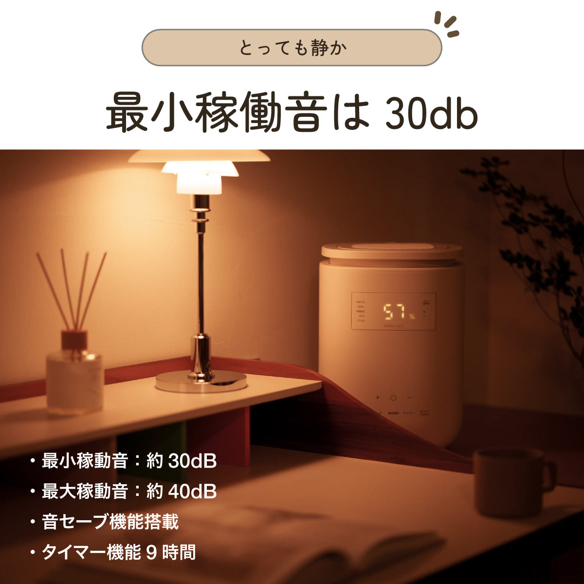 ROSY LILY スチーム加湿器 3L EH30PI 延長保証セット – ROSY LILY - HOME