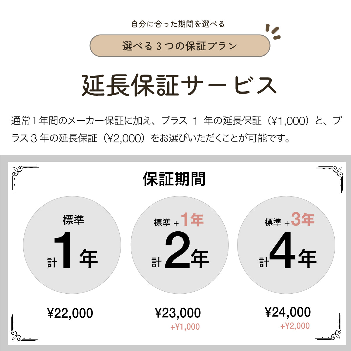 ROSY LILY スチーム加湿器 3L EH30PI 延長保証セット